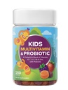 Kids Multivitamin and Probiotic Gummies, 160 Count, with Vitamins A, C, D, E, B Complex and Zinc, Berry Fruit Punch Flavored, Ages 2-3 and 4+