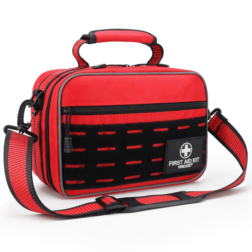 VRIEXSD Premium 450 Piece Large First Aid Kit for Home, Car, Businesses | Comprehensive, Well-Organized Portable Medical Kit for Travel, Camping, Hiking & Outdoor Emergencies
