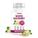 Mulberry Leaf & 果实提取剂,用于固态、心脏健康、抗氧化剂支持 -- -- 10:1比例和180 Veggie Capsules -- -- 非GMO、Gluten-Free、Vegan-Friendly补充