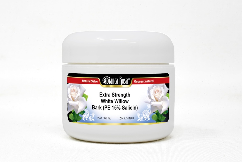 Bianca Rosa Extra Strength White Willow Bark (PE 15% Salicin) - Salve Ointment (2 oz, ZIN: 514283)