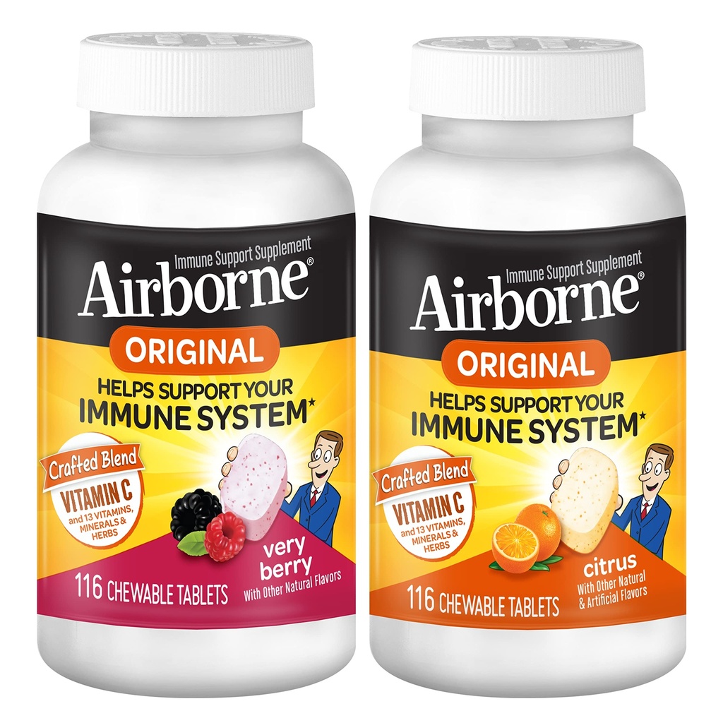 Citrus & Very Berry Flavor Bundle -- -- 配有锌和强抗氧化剂维生素A C & E的免疫辅助剂,(2x116ct瓶)*