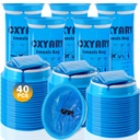 CXYARY 40 Pack Vomit Bags Disposable, 1000ml Emesis Bags,Puke Nausea Bag | Portable Throw Up Puke Nausea Bag for Pregnant Women, Leak Resistant for Car and Travel Motion Sickness
