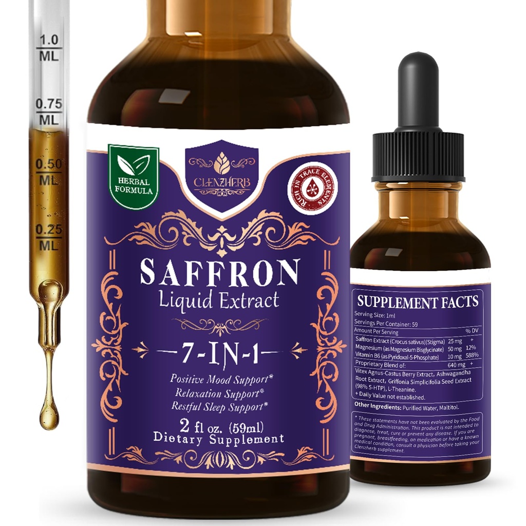 Saffron Drops for Mood Support, 2 oz