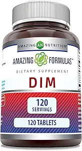 令人惊奇的公式DIM(Diindolylmethane) Supplements – 100 Mg per service – 120 tablets – 非GMO – Gluten Free – 在美国制造
