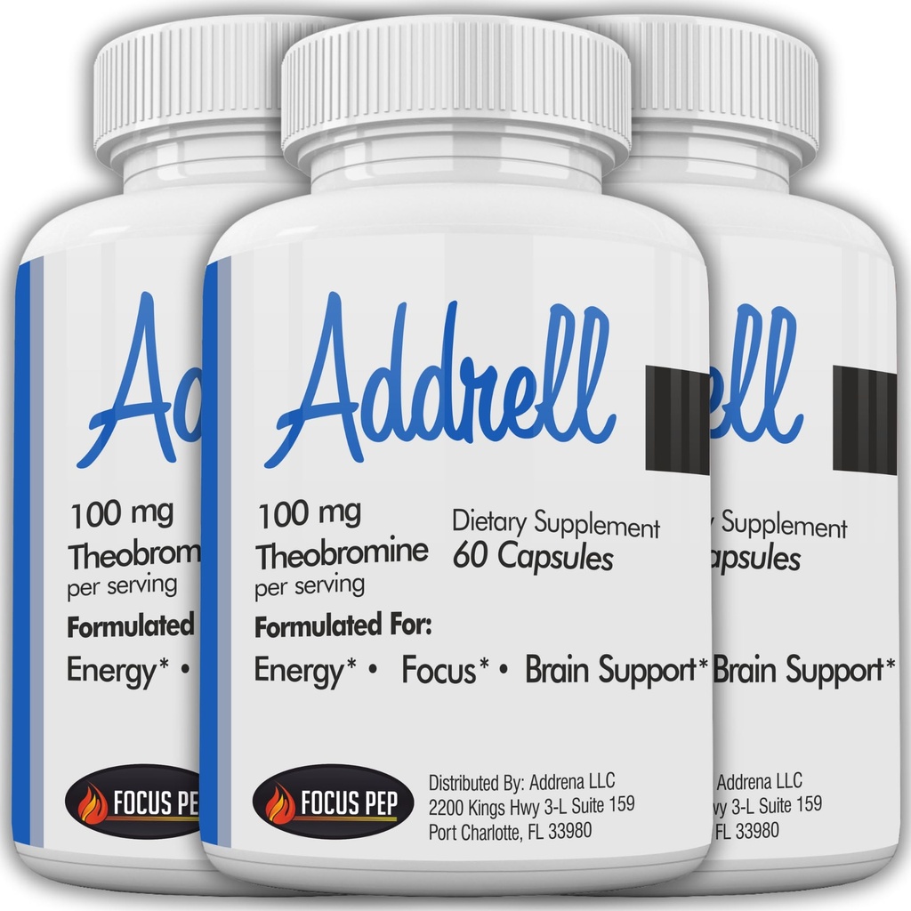Adrell能源兴奋剂-研究补充替代药,自然诺热带补充剂和认知增强剂,以取代女性和男性的精神清晰度180卡普尔