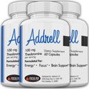 Adrell能源兴奋剂-研究补充替代药,自然诺热带补充剂和认知增强剂,以取代女性和男性的精神清晰度180卡普尔