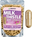Milk Thetle种子 Capsules - 360 Counter(6个月供应) Premium Milk Thetle Supplement in Silymarin 支持活人和文摘的Rich - Pure, Non-GMO Cardo Mariano Milk Thetle Pills