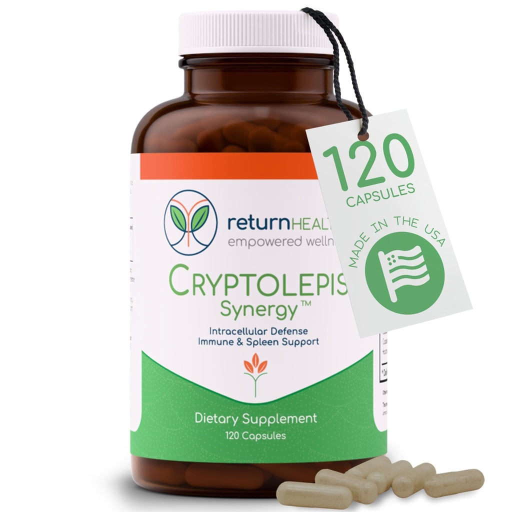 Cryptolepis 协同,Immune 支持维生素,Immune系统成人助推器,Liver, Lymphatic, & Immune 支持补充,支持Lyme和自然参数防御,120 Capsules