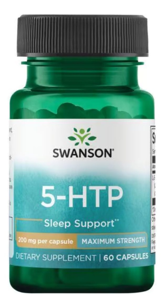 Swanson 超氨基酸 最大强度 5-Htp 200 毫克 60 Veg Capsules