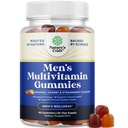 自然手工业日报 Mens 多维塔明斯·古米斯 - Mens Gummy 多维塔明斯 配有锌和Biotin Immun支持古米斯 - 能量和豁免的维生素 Non-GMO Gluten Free Halal 90 Count
