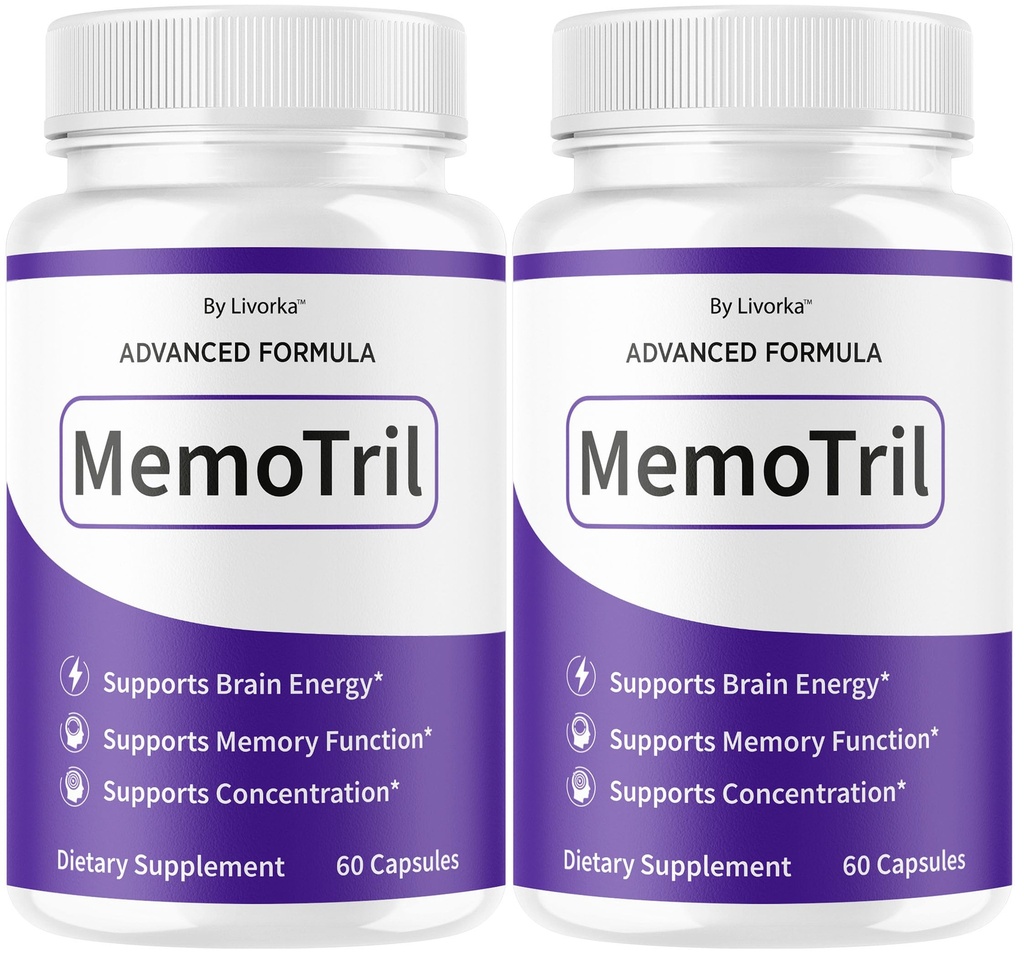 (2 Pack) Memotril Capsules - Official Memo Tril Advanced Brain Health Supplement Support Pills, All Natural Formula Memotril Vitamins For Overall Health & Wellness Reviews, 120 Capsules For 2 Months