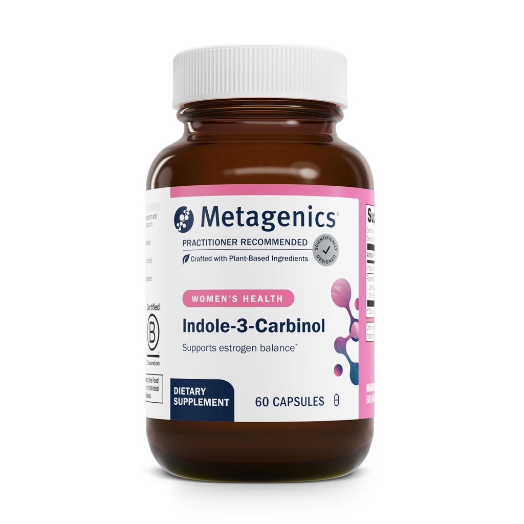 Meta Indole-3-Carbinol补充剂 - 支持雌激素激素平衡,抗氧化剂和活体健康* - 非GMO,无胶原,Vegan - GMP认证设施 - 60 Capsules