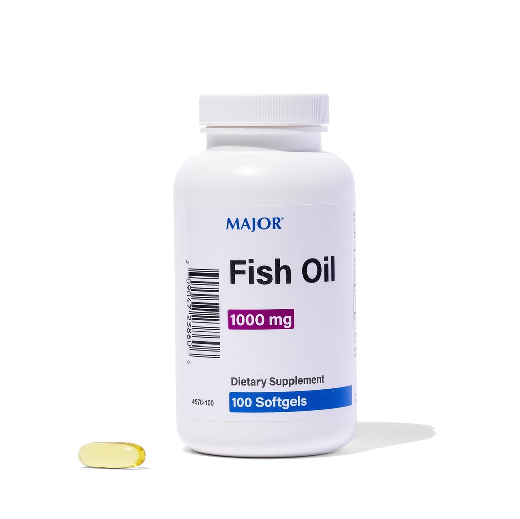 大型Omega-3鱼油----鱼油补充1000毫克-100软胶(1-包)
