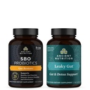 古代营养 SBO Gut Recovery Probiotics Capsules, 60 Counter + Leaky Gut Capsules, 60 Capsules, 60 Conter