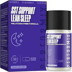 PERFORMIX - SST支持精益睡眠 - 草药睡眠援助补充 - 温馨的夜间支持 - 平静公式 - 60 Vegie Capsules for adderns