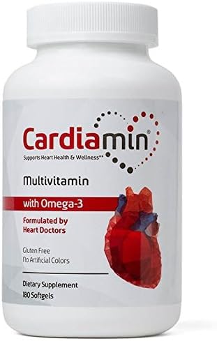 Cardiamin Heart Health & Wellness Multivitamins 180 Softgels 90-Days