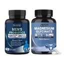 DRFOSTER Probiotics for Men Digestive Health, Chelated Magnesium Glycinate Supplements for Sleep