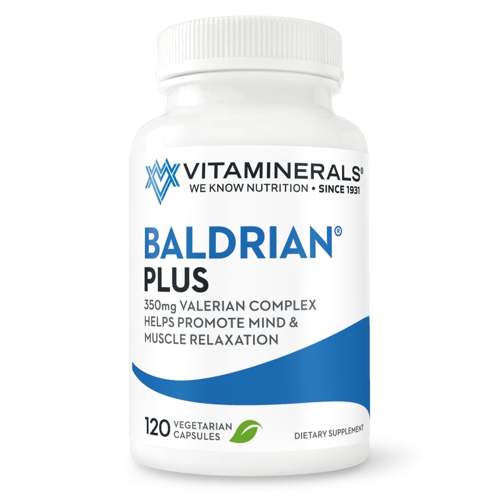 维塔明拉尔33+ Baldrian++ 自然放松支持 标准化的Valerian 提取(120)