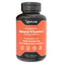 Naturalis Sunflower Vitamin E 670mg (1000 IU) with Mixed Tocopherols | Essential Skin Vitamin & Immune Support | Non-GMO, Soy & Gluten Free | 60 Softgels