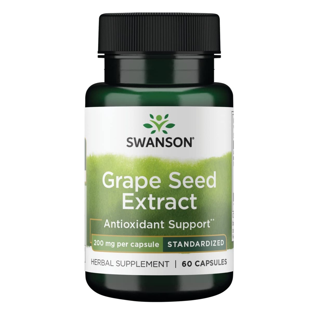 Swanson HI Pot Grape 种子 EXT STD 200MG 60CP