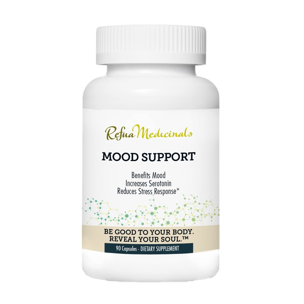 Medicinals Mood Support - Supports Serotonin Production: Non-GMO | Kosher | Vegan | Gluten Free - 90 Capsules
