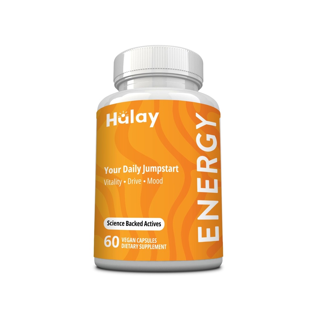 Energy Supplement - Vitamins for Energy, Tiredness & Fatigue - Natural Energy - Vitamin B Complex, Ashwagandha - Energy Supplements for Women & Men - Energy Booster Without Caffeine - 60 Caps - Vegan