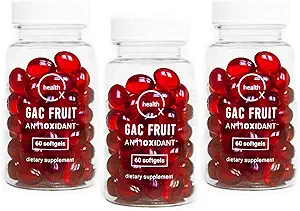 OX Health 超级抗氧化剂 Super Antioxidant Supplement QQ Gac 超级水果 DHA  Mom Momordica → 3-Pack → 180 软胶 → 支持健康老龄化 → 免疫支持 → 高级抗氧化