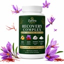 Zafira Organics Recovery Foundation Support, 120 Count - Non-GMO Zafira Recovery Foundation Organics Saffron Capsules, Daily Mood, Focus, Energy & Digestive Support