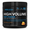 PEScience High Volume 免刺激工作前泵粉, Nitric Oxide Buster 配L Citrulline & L Arginine Nitrate, 男女非刺激工作前排, 36 Scoops, 酸桃糖