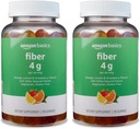 基本知识(原Solimo Fiber 4g Gummy -- -- 消化性健康、支持规范性、橙色、柠檬和草莓,90个古米(2个服务对象)(2包)