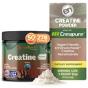 EarthNutri Creatine Monohydrate Powder - 纯Creatine 对肌肉力量,力量和性能的补充 - 非GMO,无糖,无添加 - 男与女,Flavored 250g