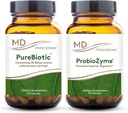 MD 纯biotic和ProbioZyme Bundle -- -- 消化和古特健康补编 -- -- 60 Capsules/90 Capsules