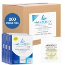 Bulk Calcium Alginate Gauze 2” x 2" - Case of 10 Boxes (200 Sterile Pads) Hemostatic Wound Dressing, Highly Absorbent, Individually Packaged - Clinic, Hospital, Surgery Center, & Medical Office Supply