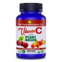 食物运动公司。 100% 植物维生素C 60 Capsules 125mg - 成人免疫系统抗氧化剂辅助营养补充剂 - 有机非GMO无糖水果的全食品维加大补充剂