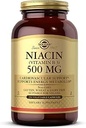 Solgar Niacin(维生素B3) 500 mg,250 蔬菜卡普尔-能源代谢-非GMO,Vegan,Gluten Free,乳品自由,Kosher-250 服务
