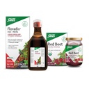 Floradix Iron & Herbs (16.9 oz) & Salus Red Beet Crystals (7 oz) - 健康能量支持的铁辅料 * & 有机营养 Beet根饮料混合剂