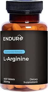 Endur L-Arginine, 健康血液流动和心脏功能补充,支持锻炼性能和免疫健康, Gluten Free, 350mg(400块)