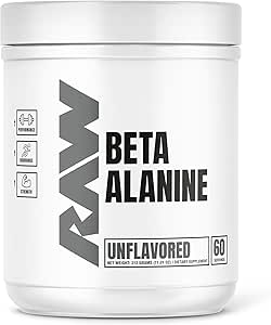 RAW Beta Alanine Powder, Unfloods (60 services) - 男女工作前粉 - Beta Alanine 工作耐力补充 - 工作前粉 - 减少肌肉肥胖