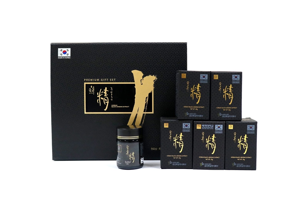 GeumHeuk Korean Black Ginseng Extract 250g (50g x 5), 100% Concentrate