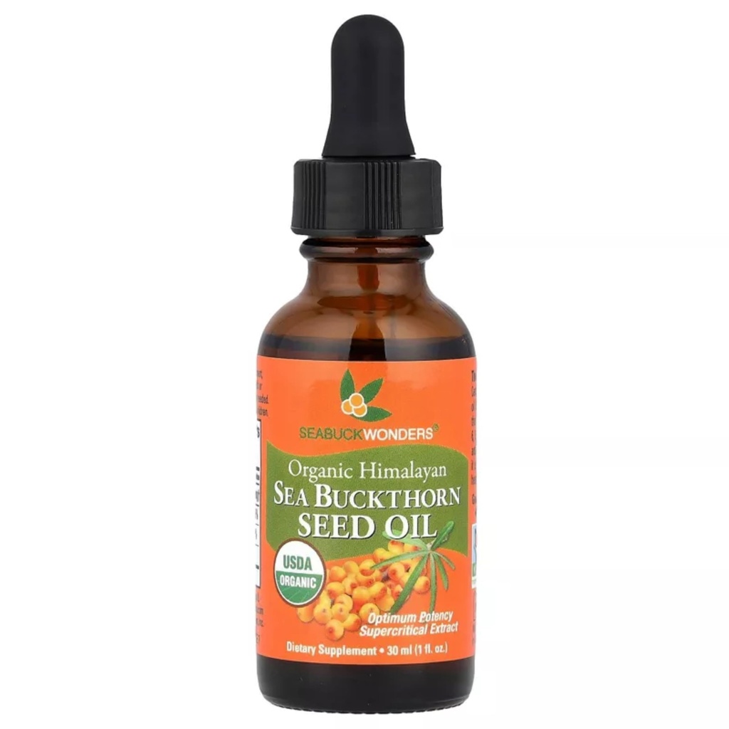 海竹洞 海竹角种子油 100 % 认证有机体, 1 FL OZ