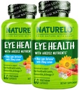 NATURELO 眼维生素 -- -- AREDS 2 配有Lutein,Zeaxanthin,维生素C,E,Zinc,Plus DHA -- -- 补充干眼,健康视觉,眼睛支持 -- -- 60 Vegan Capsules(2包)