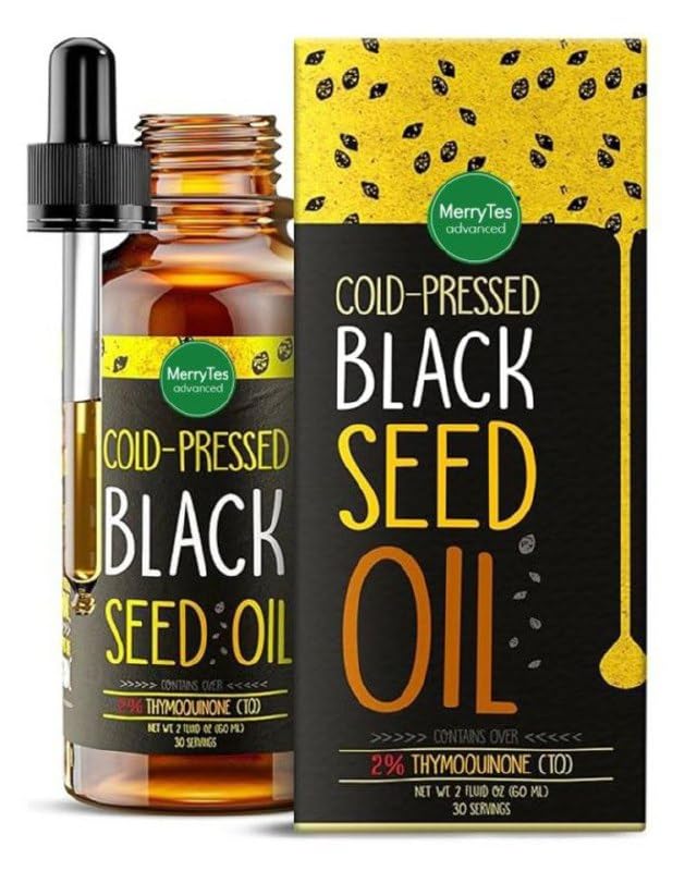 Black Seed Oil | 3 Times Thymoquinone | Cold-Pressed | Nigella Sativa - Turkish | Super Antioxidant to Support Immunity, Joints, Digestion, Hair, Skin & Nails | Glass Bottle | 2 oz