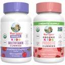 MaryRuth Organizations Gummys for Kids – Multivitamin(混合莓和樱桃), & Probiotic(草莓) & USDA Organization, No Gelatin!. Vegan,非GMO公司,《享有豁免、良好健康和全面健康维生素》