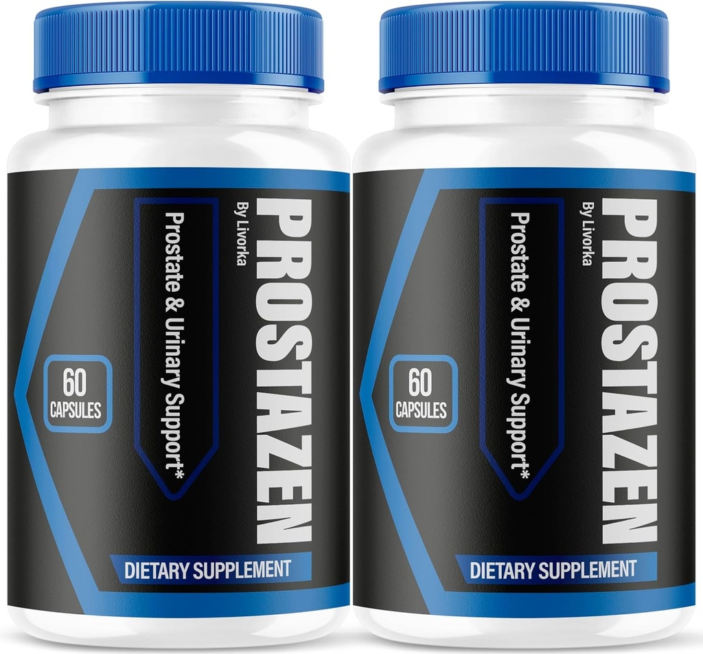 (2 Pack) Prostazen Capsules - Official Prostazen Pills Supplement for Men, All Natural Premium Prostazen Plus for Men, Advanced Support Natural Formula Prostazen Review, 120 Capsules for 2 Months