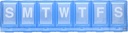 EZY DOSE周刊(7天) 药剂计划员、医药案例、维生素组织者盒、用于安全处方药和预防意外盗用药物的大锁比较,蓝色