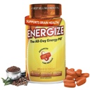 iSatori Energize Brain & Focus Cafeine Pills - 快速代理全天能量 Pills, Brain Boster, Energy and Focus 补充,时间释放 Cafeine 意指无Jiters, No Crash (60平板电脑)