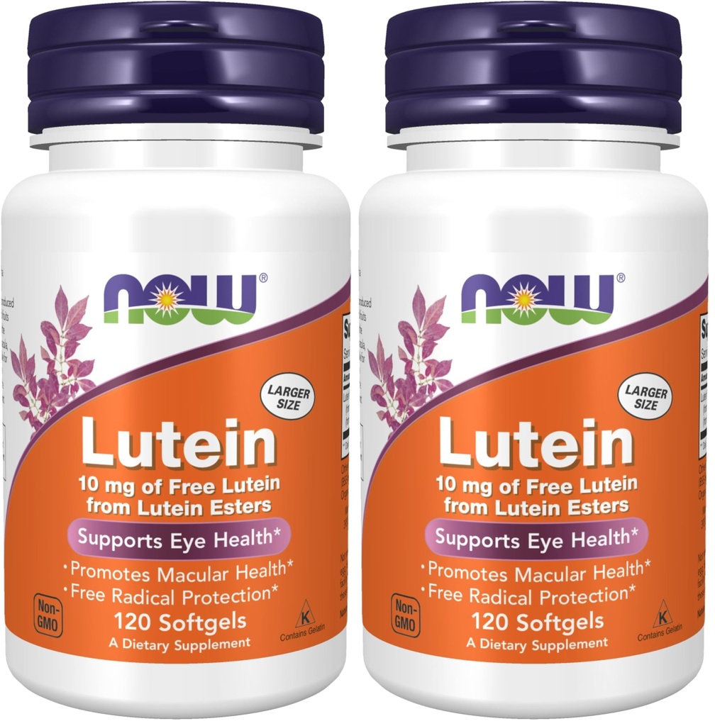 Now Foods Lutein 10毫克软胶,120(包装2)