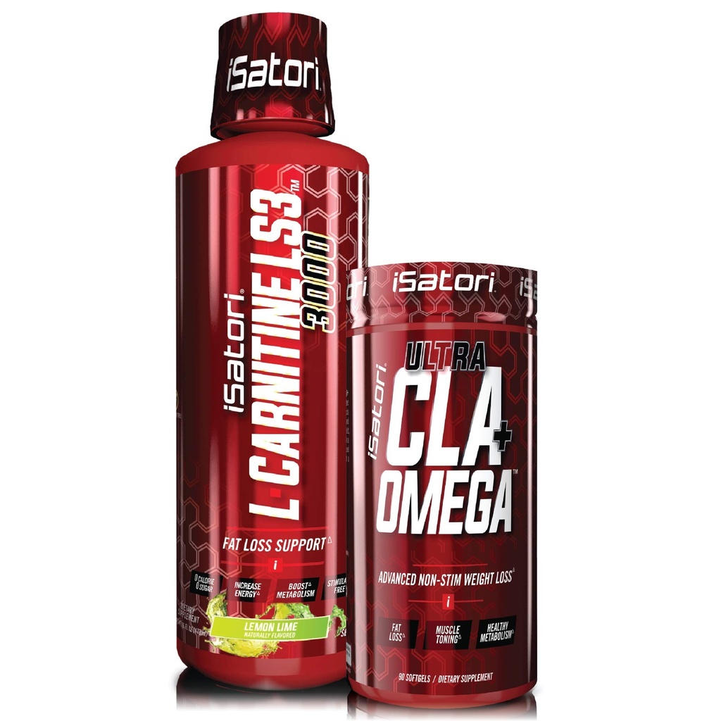 iSatori L-Carnitine LS3 柠檬莱姆3000mg(32 services) & iSatori Ultra CLA(90 Softgels)