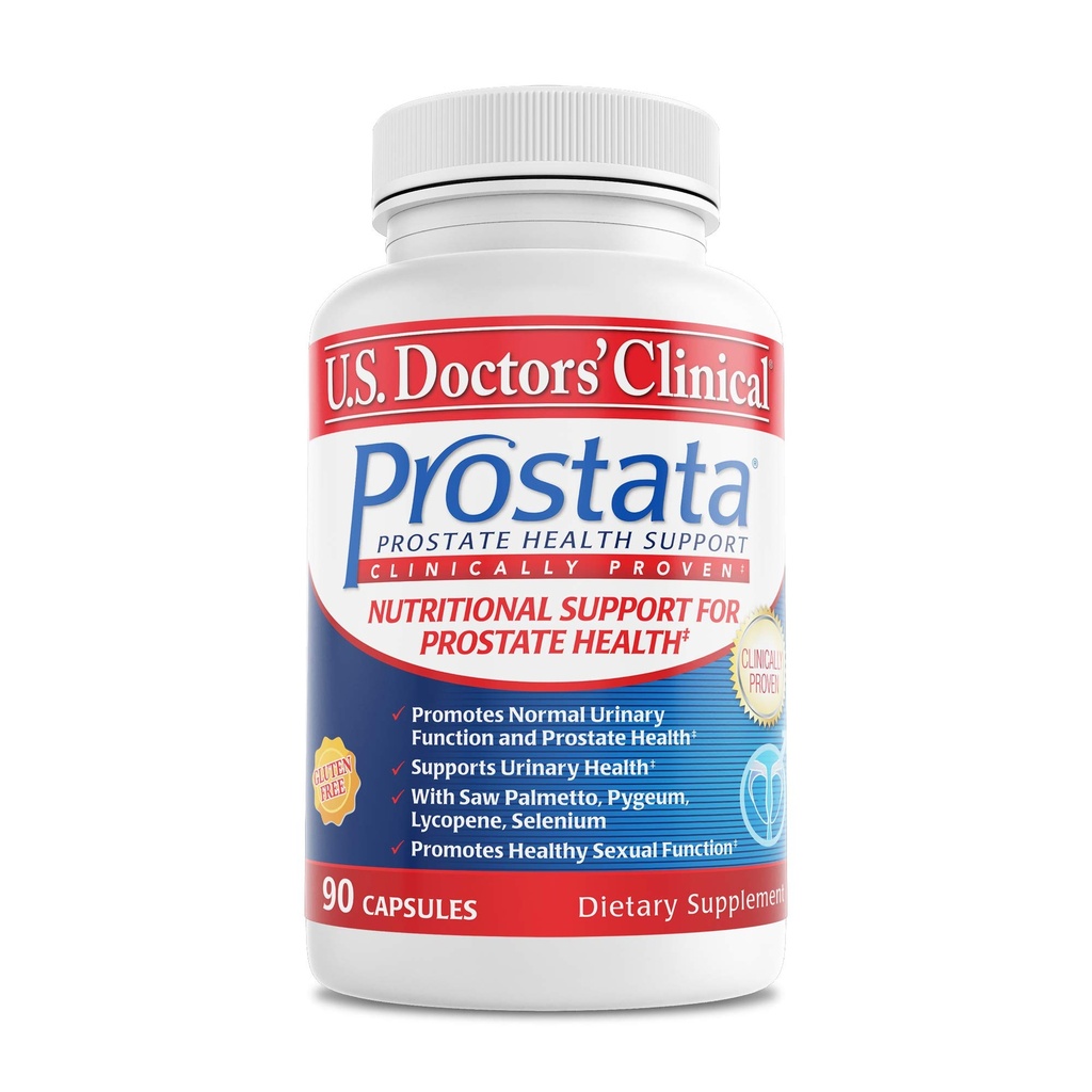 美国医生临床 Prostata - 临床上为男性提供的经证明的前列腺补充剂 - Urinary Tract & Bladder Support - Saw Palmetto,维生素E,南瓜种子 - 美国制造 - 60 Capsules [20日供应]