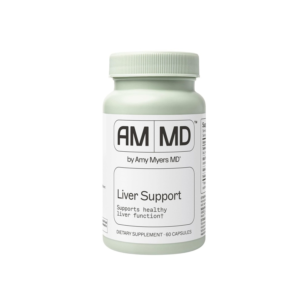 Amy Myers MD Liver 支持 - 支持健康的liver 函数,解毒途径和抗氧化剂活动 - 与硒, 牛奶硝酸盐, Turmeric - 60 Capsules